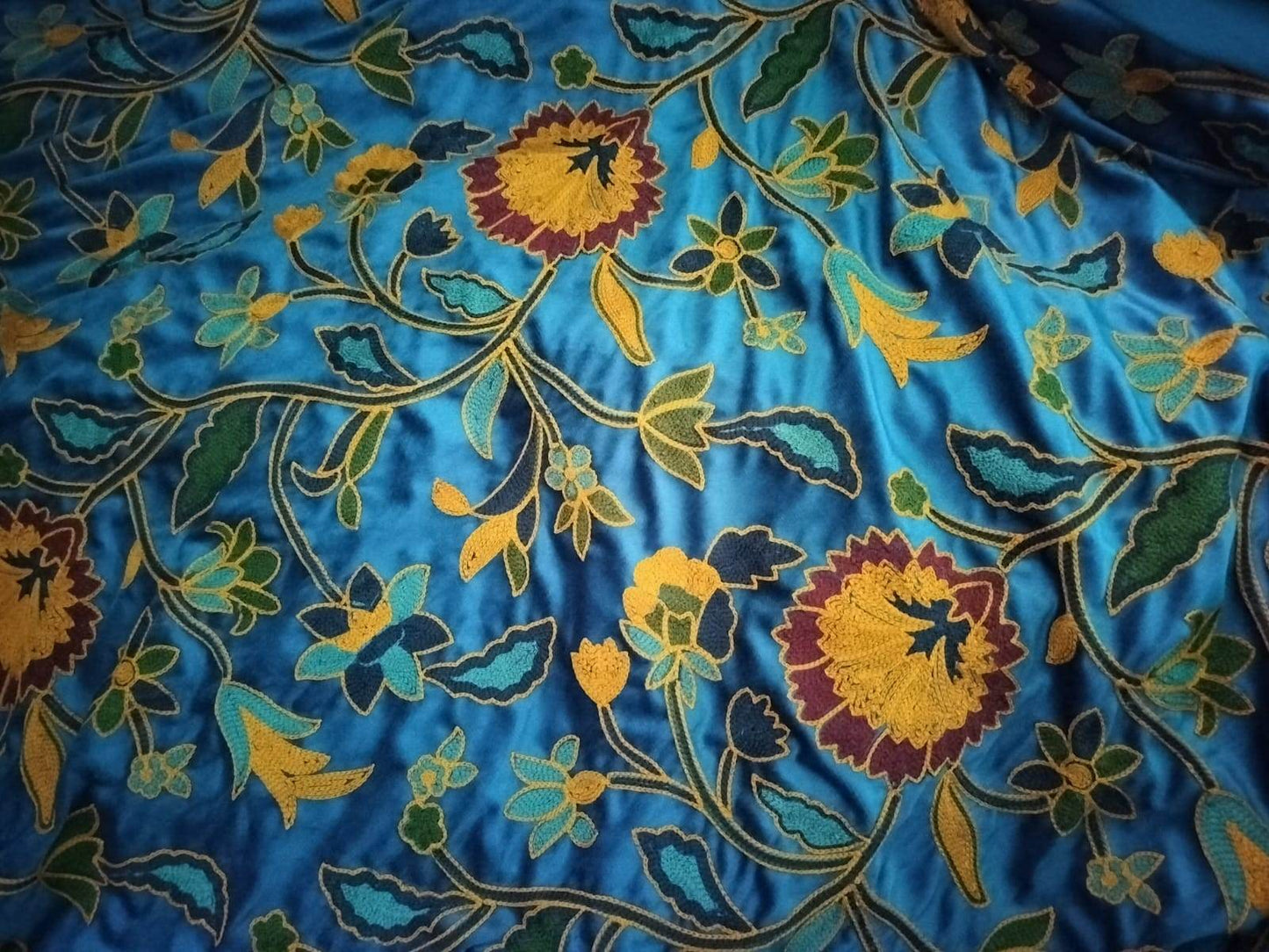 Crewel Heavy Embroidery Fabric (Sold by meter) - Homes and Company