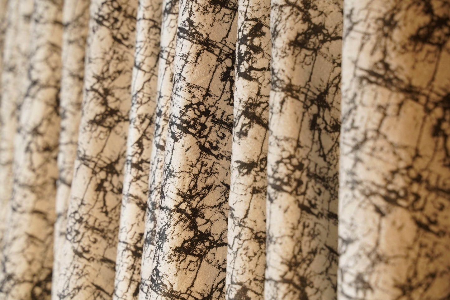 Cream Textured Velvet Curtain β 4ft x 7.5ft, Pack of 2 - Homes and Company