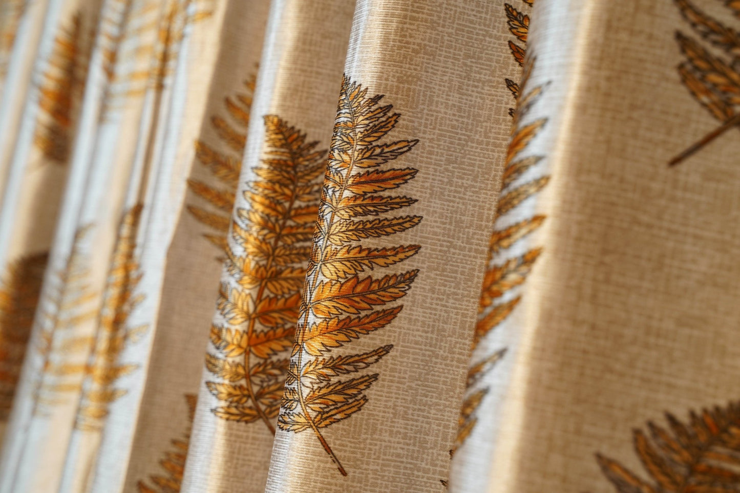 Everyday Brown Floral Curtain | 4 x 7.5 Ft | Soft & Functional |Pack of 2 - Homes and Company