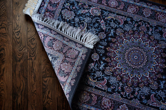 Midnight Gul 2.5×3 Irani - Style Accent - Homes and Company