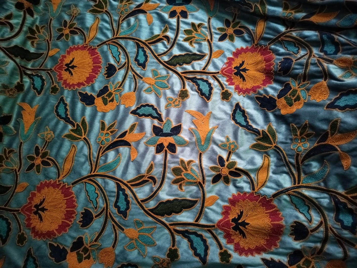 Crewel Heavy Embroidery Fabric (Sold by meter) - Homes and Company