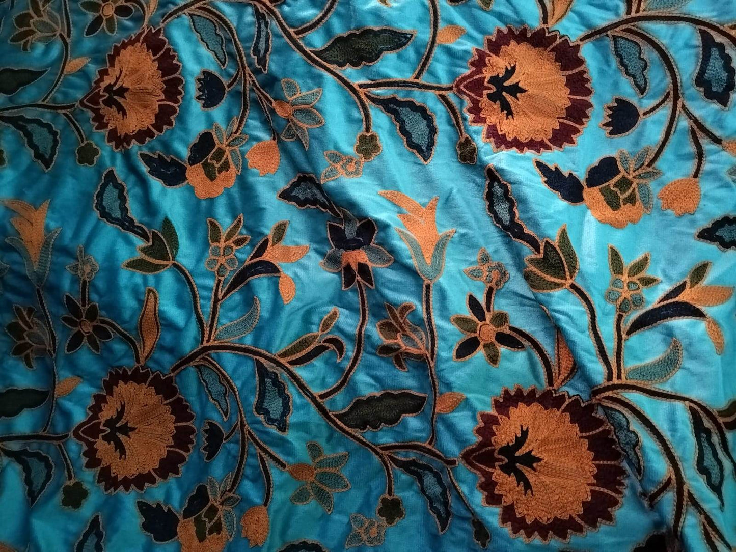 Crewel Heavy Embroidery Fabric (Sold by meter) - Homes and Company