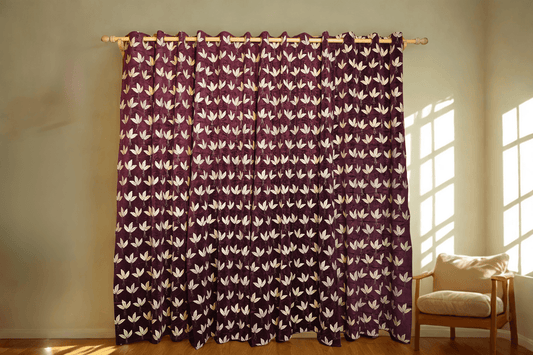 Velvet Table-Print Curtains – Ready to Hang, Fits Most Windows (4x7.5)| Pack of 2 - Homes and Company