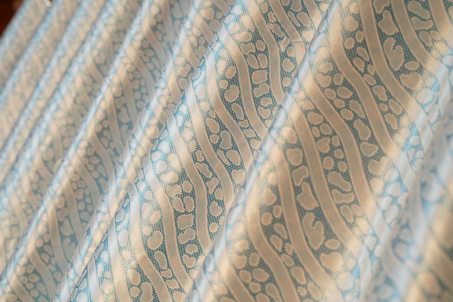 Daily Use Curtain – Blue Textured, 4x7.5 Ft, Modern Look |Pack of 2 - Homes and Company