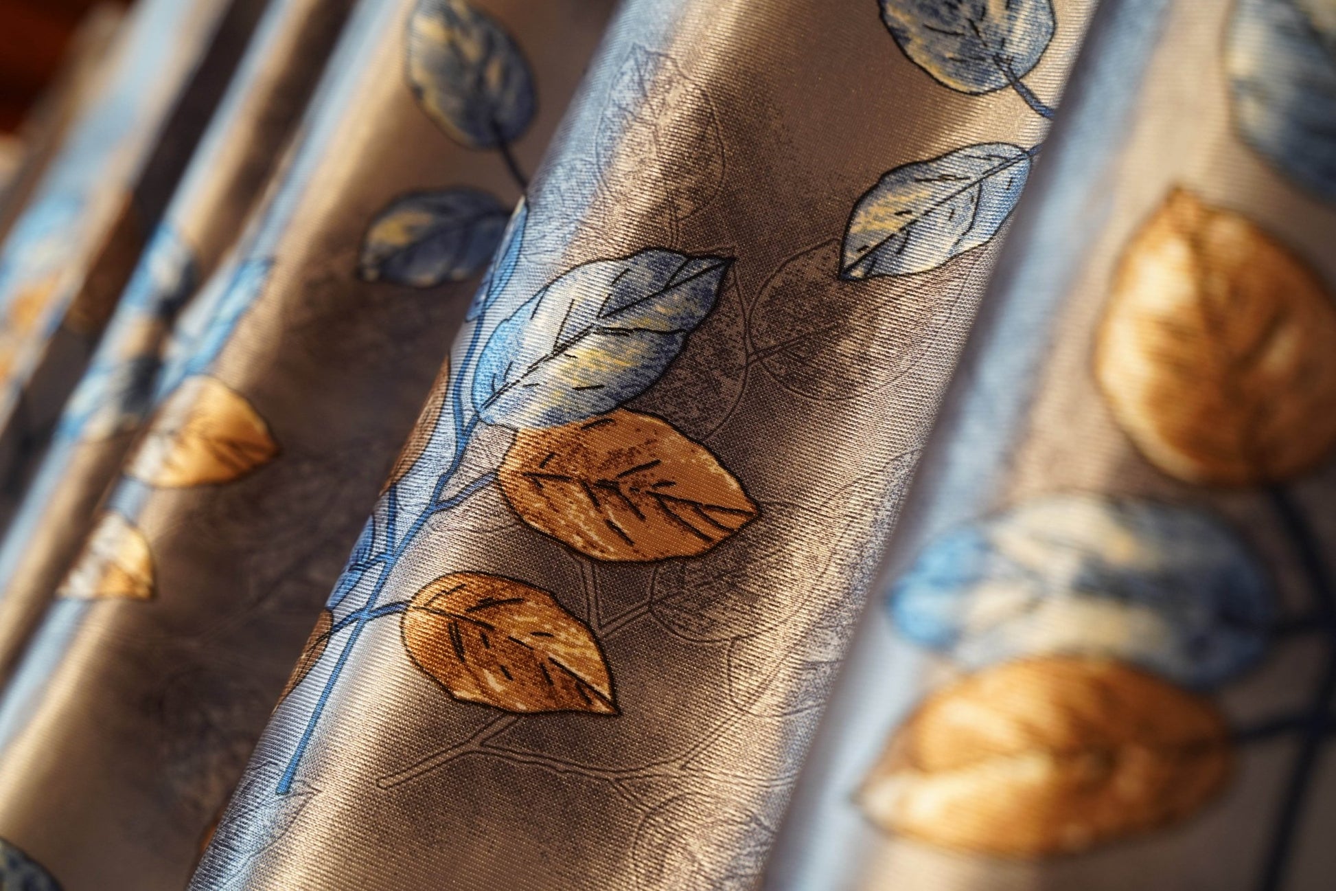Floral Curtain | Deep Silver Finish | 4 x 7.5 Ft |Pack of 2 - Homes and Company