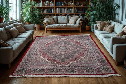 Irani 1200 Reeds Luxury Floral Medallion Rug - Homes and Company