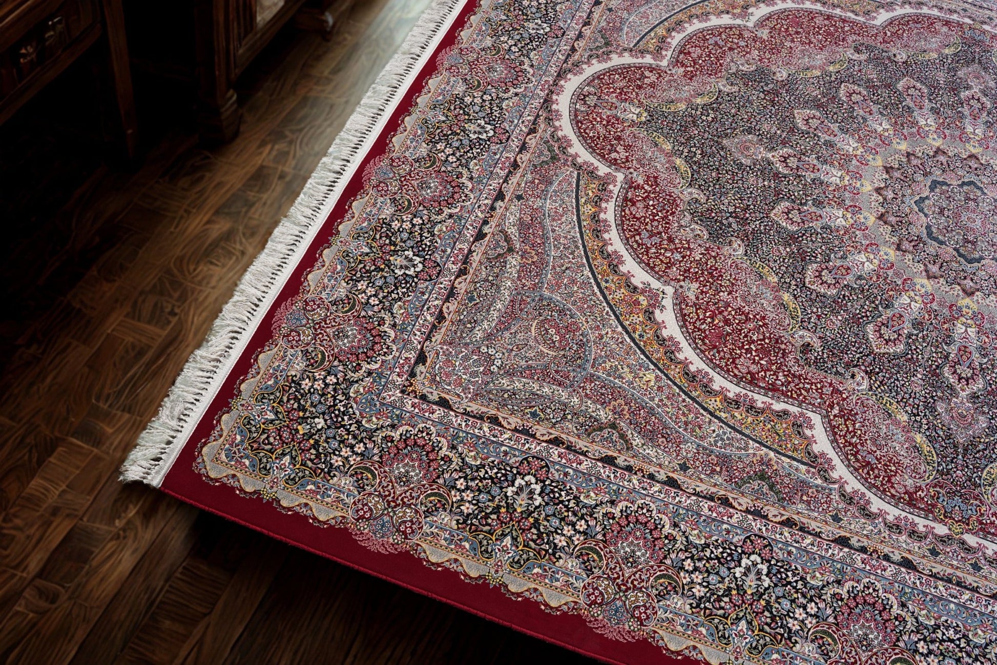 Irani 1200 Reeds Luxury Floral Medallion Rug - Homes and Company