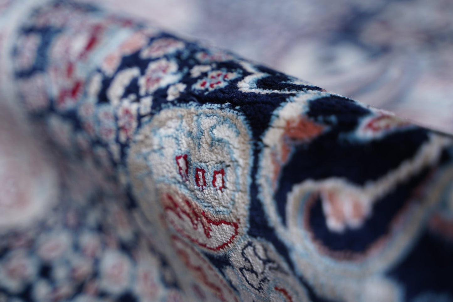 Luxury Machine - Made Carpet Kashmir's Choice in Elegant Blue, Ferozi, Maroon. - Homes and Company