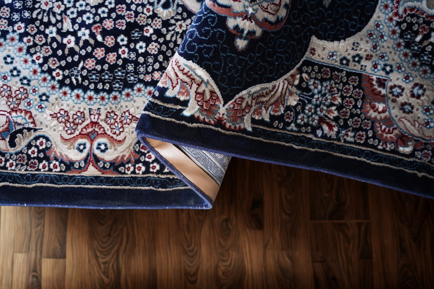 Luxury Machine - Made Carpet Kashmir's Choice in Elegant Blue, Ferozi, Maroon. - Homes and Company