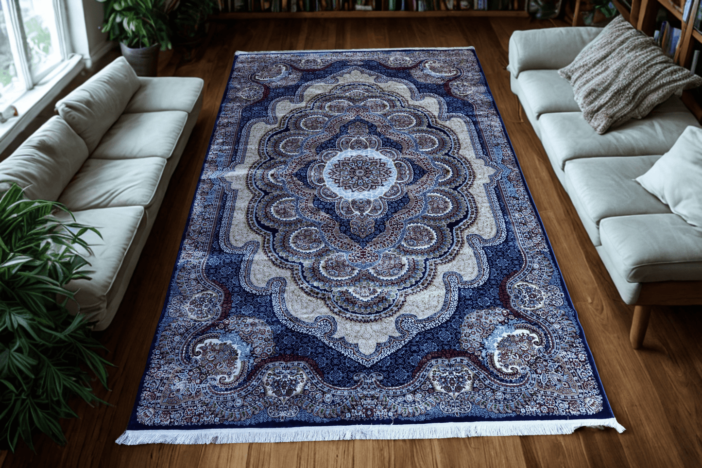 Shalimar Weave Premium Machine - Made Shiny Carpet - Homes and Company