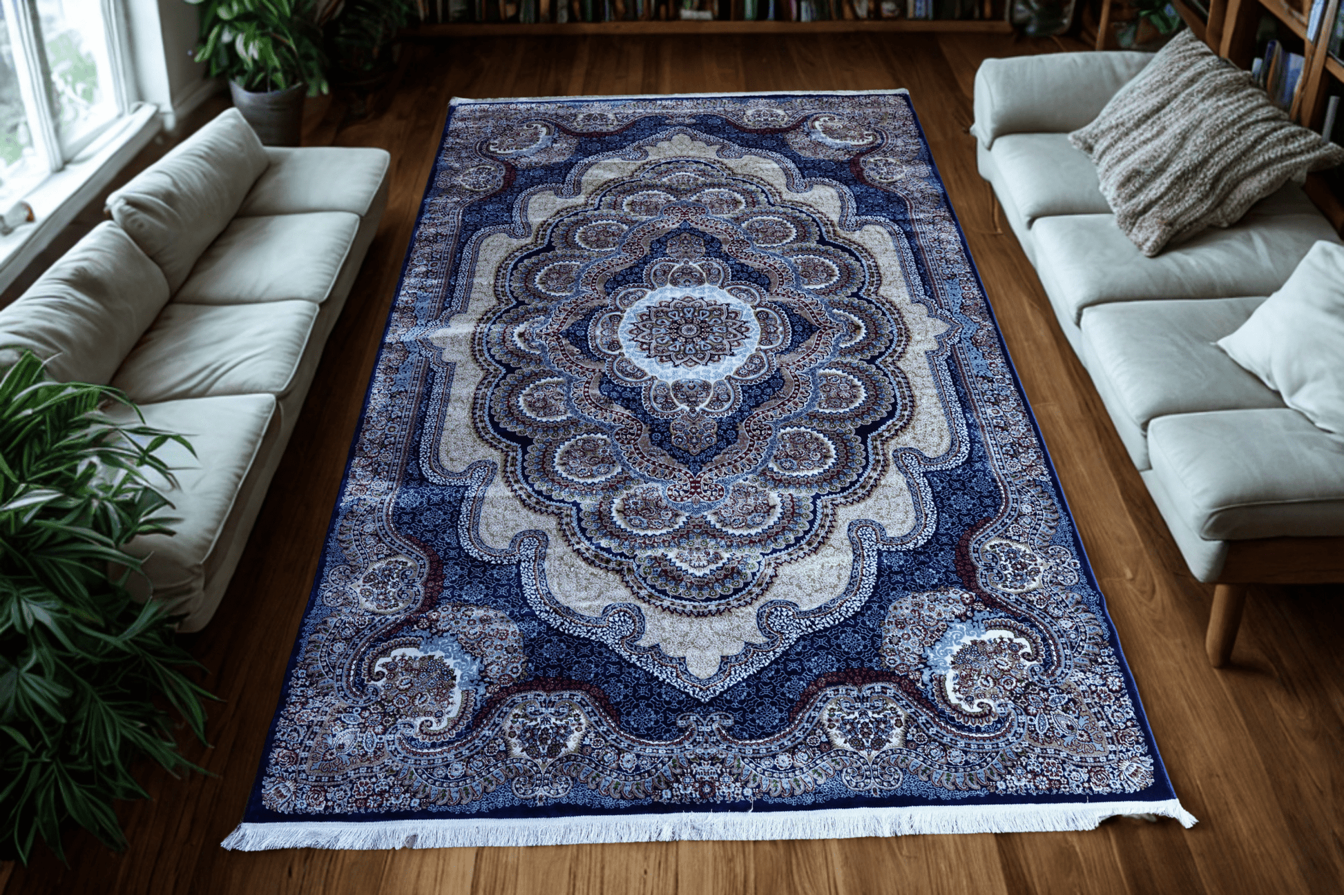Shalimar Weave Premium Machine - Made Shiny Carpet - Homes and Company